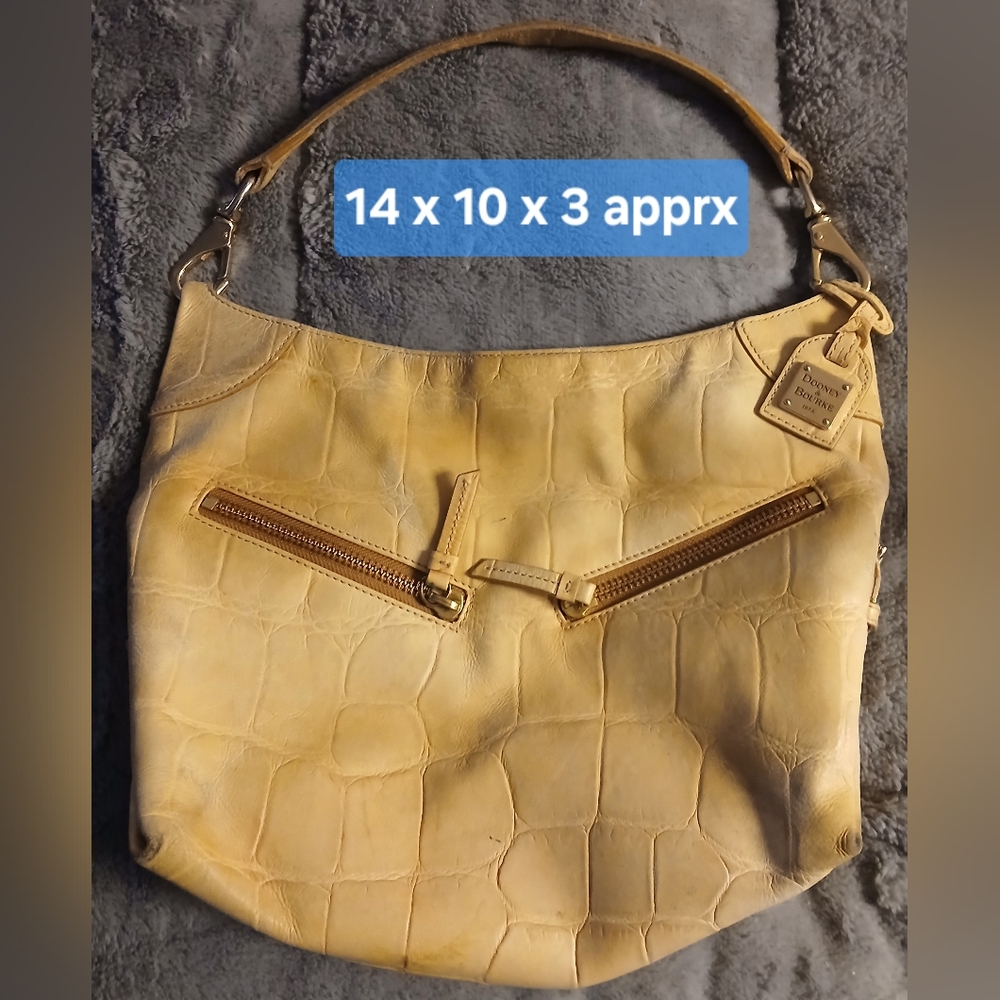 REHAB -- Dooney & Bourke Crocodile Embossed Hobo Bag